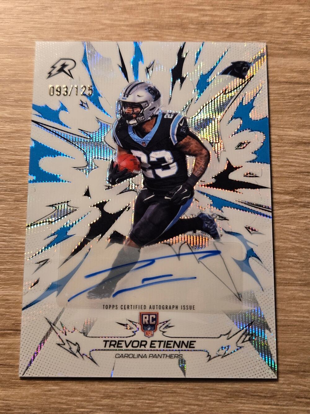 2026 Topps Resurgence Trevor Etienne RC Auto /125 #114 Panthers Rookie